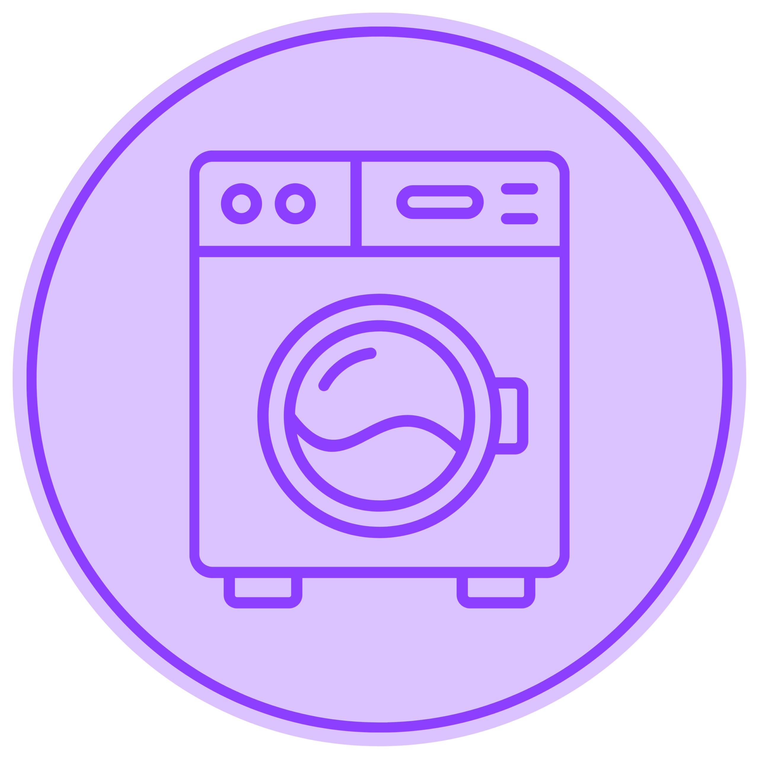 Inside washing machine